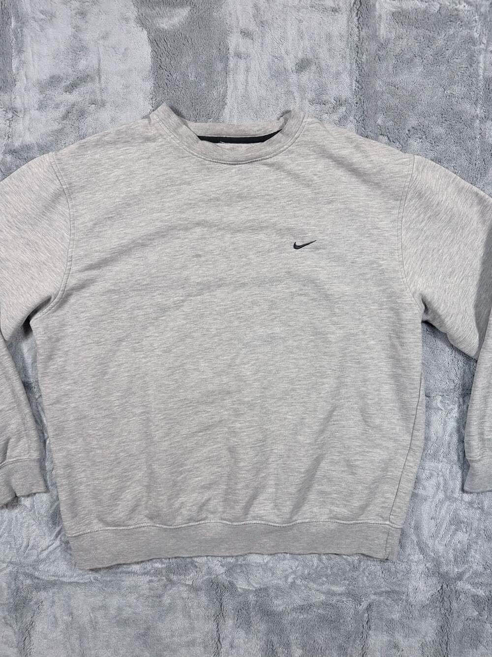 Nike Vintage Sweatshirt Size XL Gray Mini Swoosh Crewneck